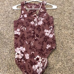 American Eagle Floral Body Suit